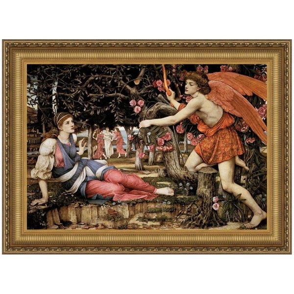 Design Toscano Love and the Maiden, 1877: Canvas Replica Painting: Large DA2663
